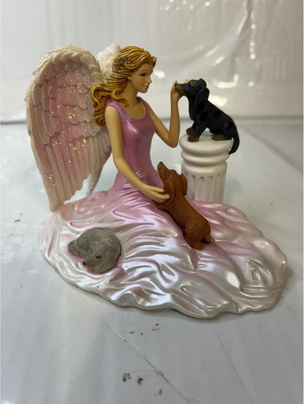 ASPCA Dachshunds Fur-ever Friends Angel Figurine 2015 A0555 Limited Edition